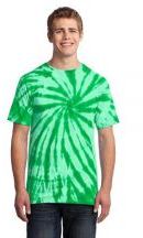 Port & Company Adult Unisex 5.4-Ounce 100% Cotton Tie-Dye Short Sleeve T-Shirt